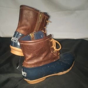 Sperry Waterproof Rubber & Leather Duck boots 8.5